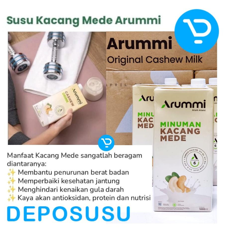 

Tren Baru--ARUMMI Cashew Milk Drink Minuman Kacang Mede 1 Liter