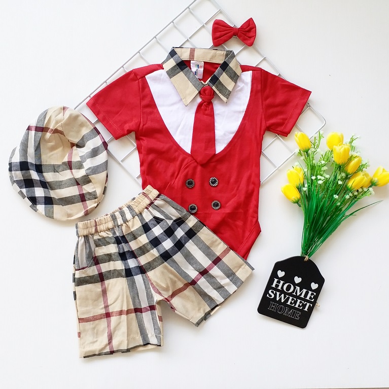 Pakaian Anak JUMPER SET BB GOLF HRA Setelan Baju Bayi Laki Setelan Kaos Anak free topi
