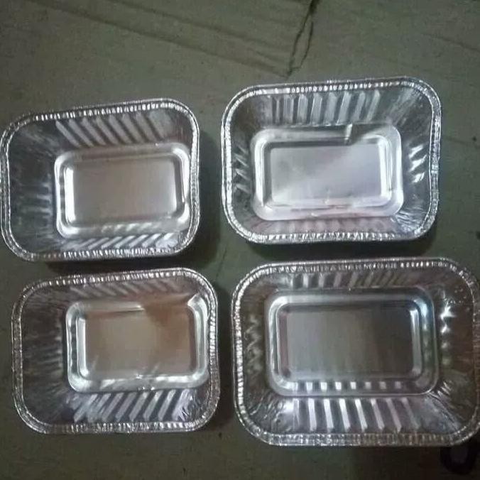 WADAH ALUMINIUM FOIL PERSEGI P-150/CUP ALUMINIUM FOIL PERSEGI PANJANG