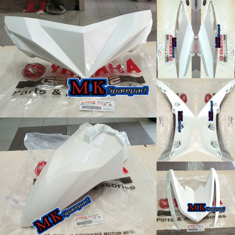 PAKET FULL SET BODY HALUS MIO M3 125 PUTIH ORIGINAL YAMAHA