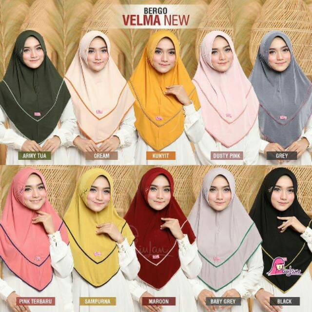 Bergo velma new miulan kerdung miulan hijab miulan