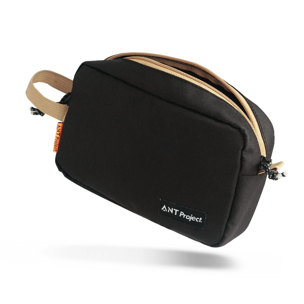 ANT PROJECT - Clutch Bag Irish Unisex - Tas Tangan Pouch Black