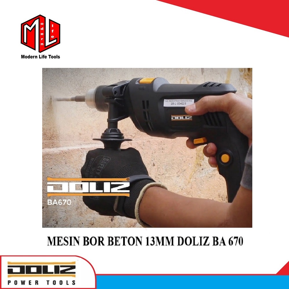 Mesin Bor Tembok Beton Doliz BA 670 Hammer Drill Impact Doliz BA670