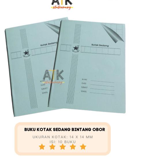 

☀ Buku Tulis Kotak Sedang Bintang Obor 38 Lembar atk ❄