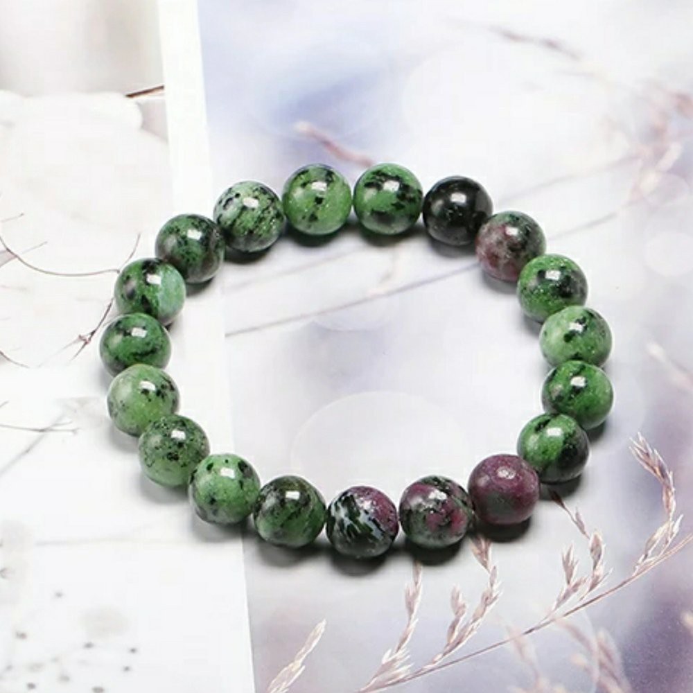 GELANG NATURAL BATU ALAM RUBY TANZANIA ZOISITE