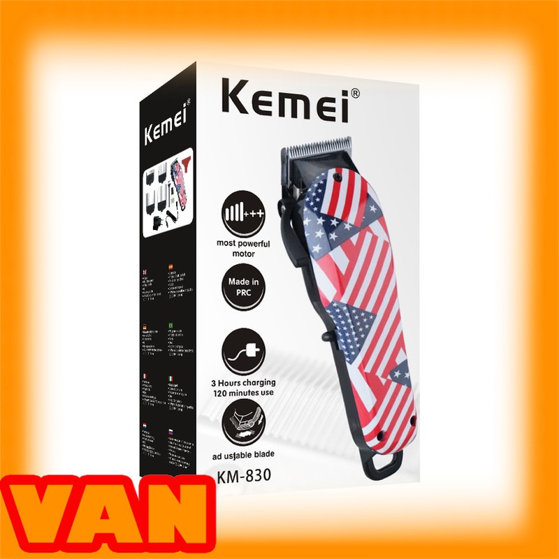 Jual Cukuran Rambut Elektrik Kemei 830 Hair Clipper Rechargeable KM-830 Limited
