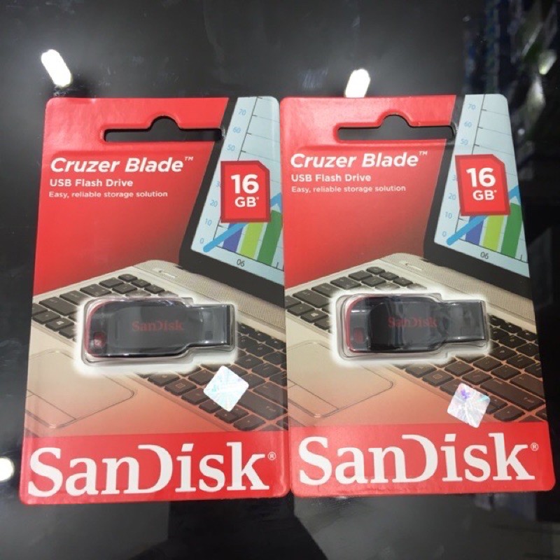 FLASHDISK SANDISK 16GB / USB FLASH 16GB / SANDISK CRUZER BLADE CZ50 ORIGINAL GARANSI RESMI