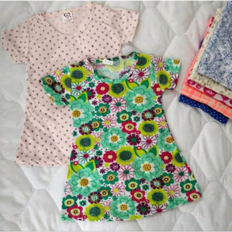 Baju Anak Perempuan DASTER Harian Lucu Adem Dress Amirah Kaos Balita 1 2 3 4 5 Tahun Murah tokoxifa25