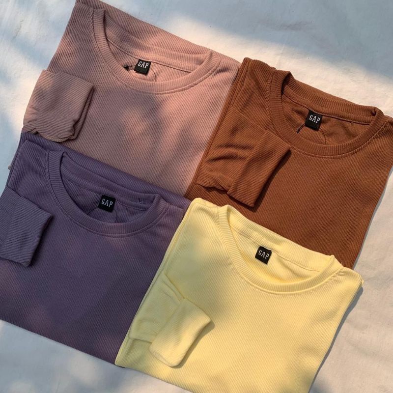 kaos rib premium / kaos rib premium panjang wanita/ kaos rib premium panjang