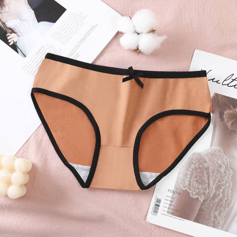 LF - Celana Dalam Wanita Import Pita List Hitam Bahan Premium Anti Nyeplak CD46