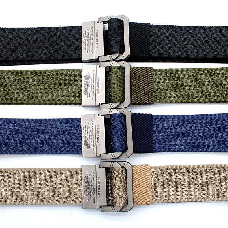 Rhodey Craftman Tali Ikat Pinggang Pria Canvas Buckle Belt - B1029