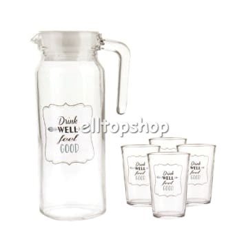 TEKO MINUM & GELAS SET 5 PCS APPETITE