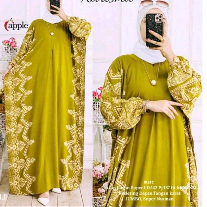 Modern.. GROSIR KAFTAN KARISMA I KAFTAN SUPER JUMBO LD 140cm I DASTER LOWO TERMURAH