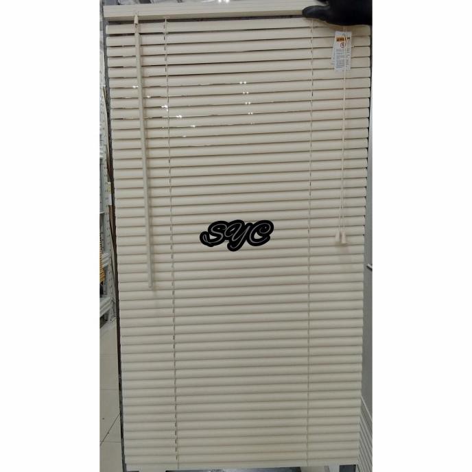 kerai kirai tirai krey krei blind jendela rumah/kantor plastik 69x163 - Alabaster