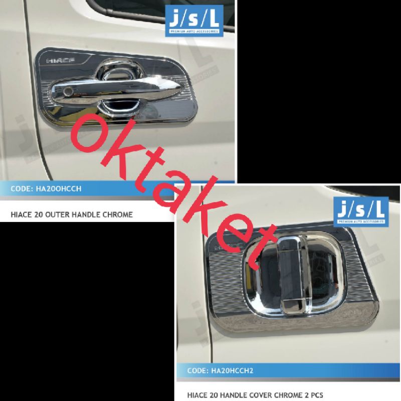 paket outer handle Hiace 2020 chrome jsl