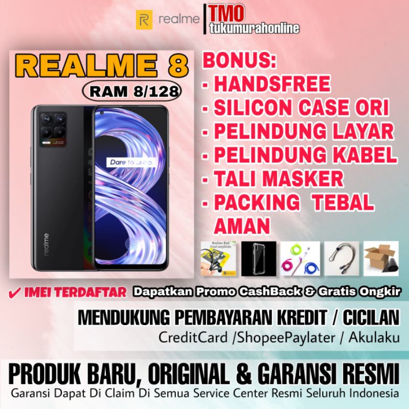 REALME  8 NFC RAM 8/128GB BERGARANSI RESMI-0