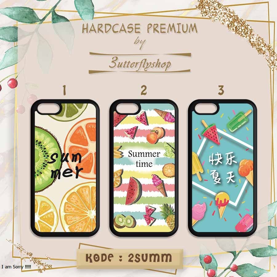 [HARDCASE] Summer Fruity Ice casing case Oppo Vivo Realme Redmi Xiaomi Samsung Iphone