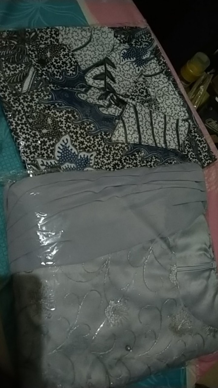 New Arrival | Nayaka Batik - Batik Couple Anjella Hauw Tulle Slendang Aplikasi Payet