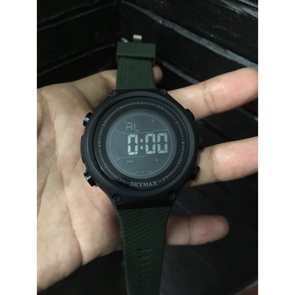 Jam Tangan SKYMAX Original anti air Hijau army