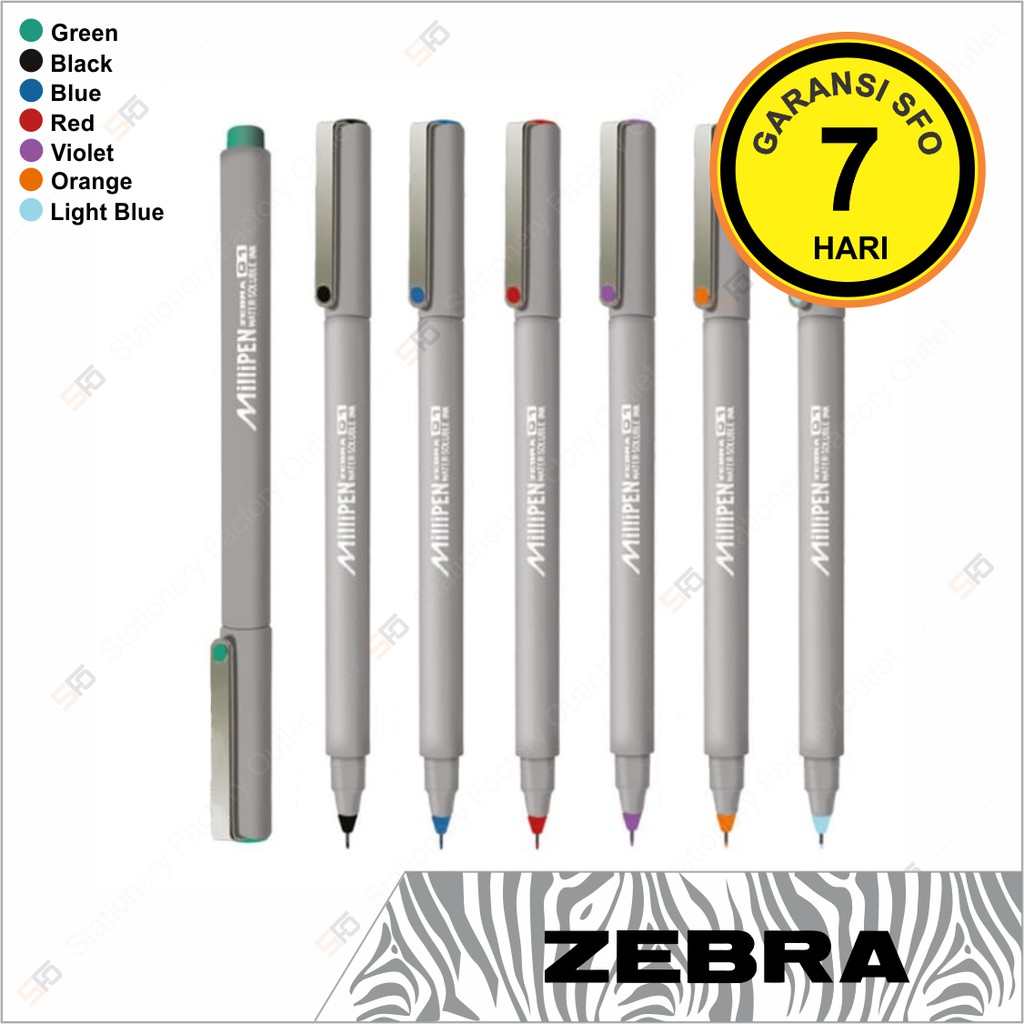 

Pen Zebra Millipen 0.1mm - Mata Pulpen Kecil