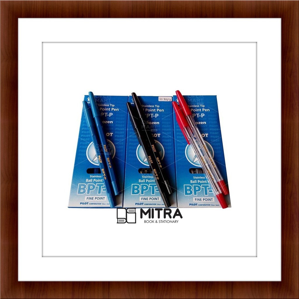 

Pulpen Bolpen Bolpoint Pilot BPTP Hitam Biru Merah