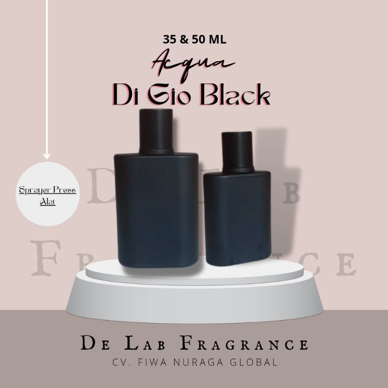 botol acqua 50 ml/botol parfum acqua 50 ml/botol parfum press/botol parfum hitam