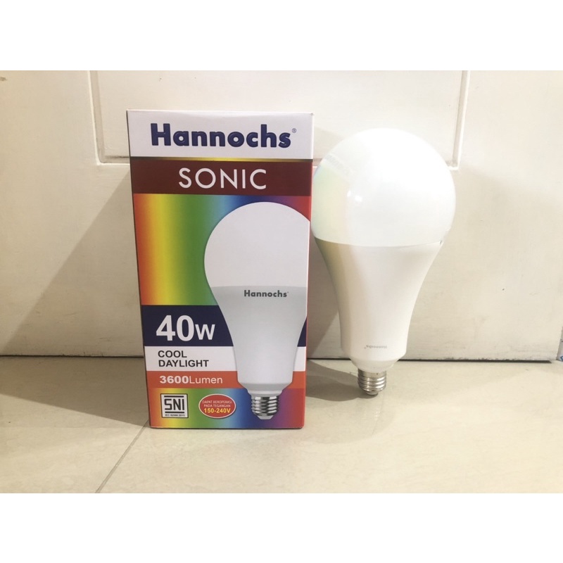 Bola Lampu LED Hannochs Sonic 40 Watt - Cahaya Putih ( SOP-40W )