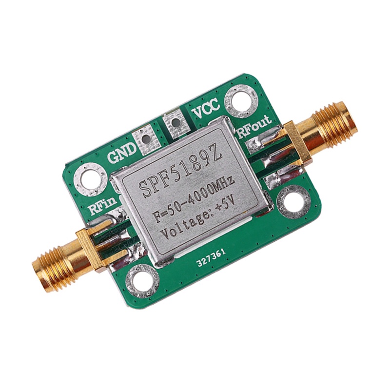 Btsg SPF5189 50-4000MHz Gains Broadband Modul RF Amplifier Frekuensi Tinggi 0.6dB Untuk FM HF VHF/UHF Analyzer