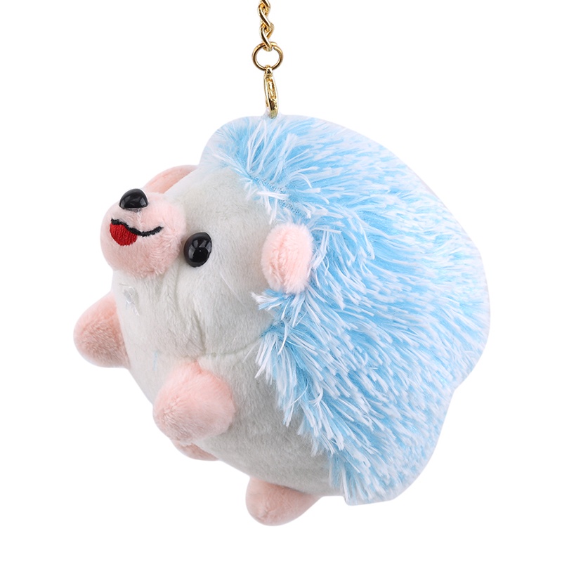 1pc Gantungan Kunci Bentuk Landak Bahan Plush