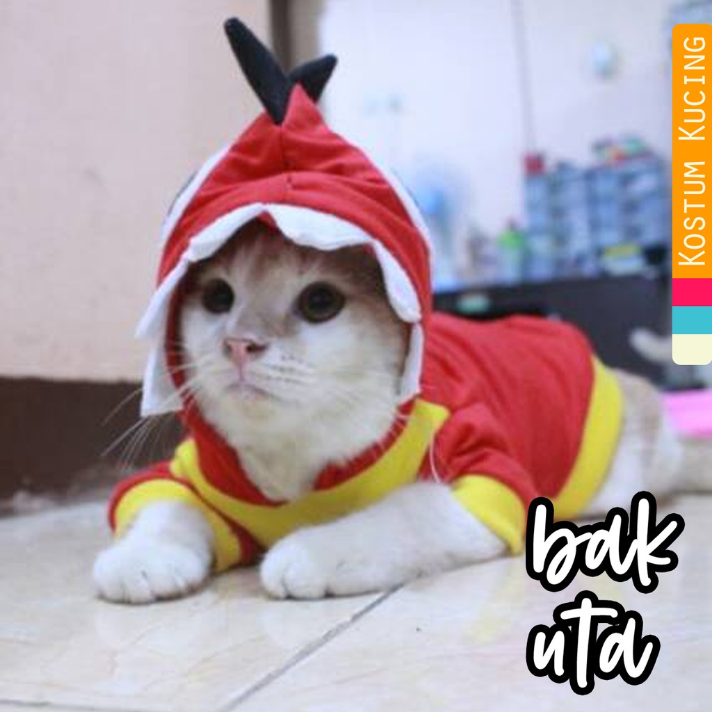 Kostum ayam x naga untuk kucing dan anjing / baju kucing murah size S M L XL