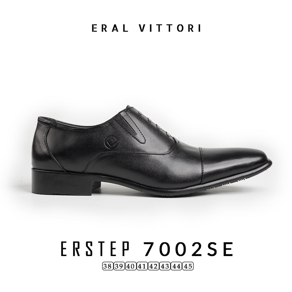 Eral Vittori - Erstep 7002 SE Sepatu Pria Pantofel Formal Oxford Kerja Kantor Hitam Coklat