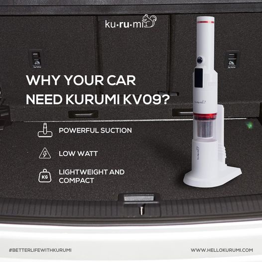 Kurumi KV09 / KV 09 Cordless Car Vacuum Cleaner