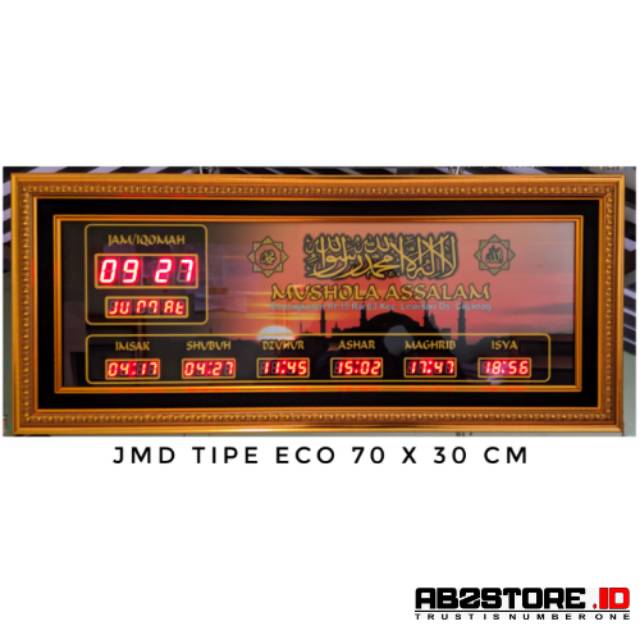 Jam dinding / jam masjid digital / jam waktu sholat / jam murah