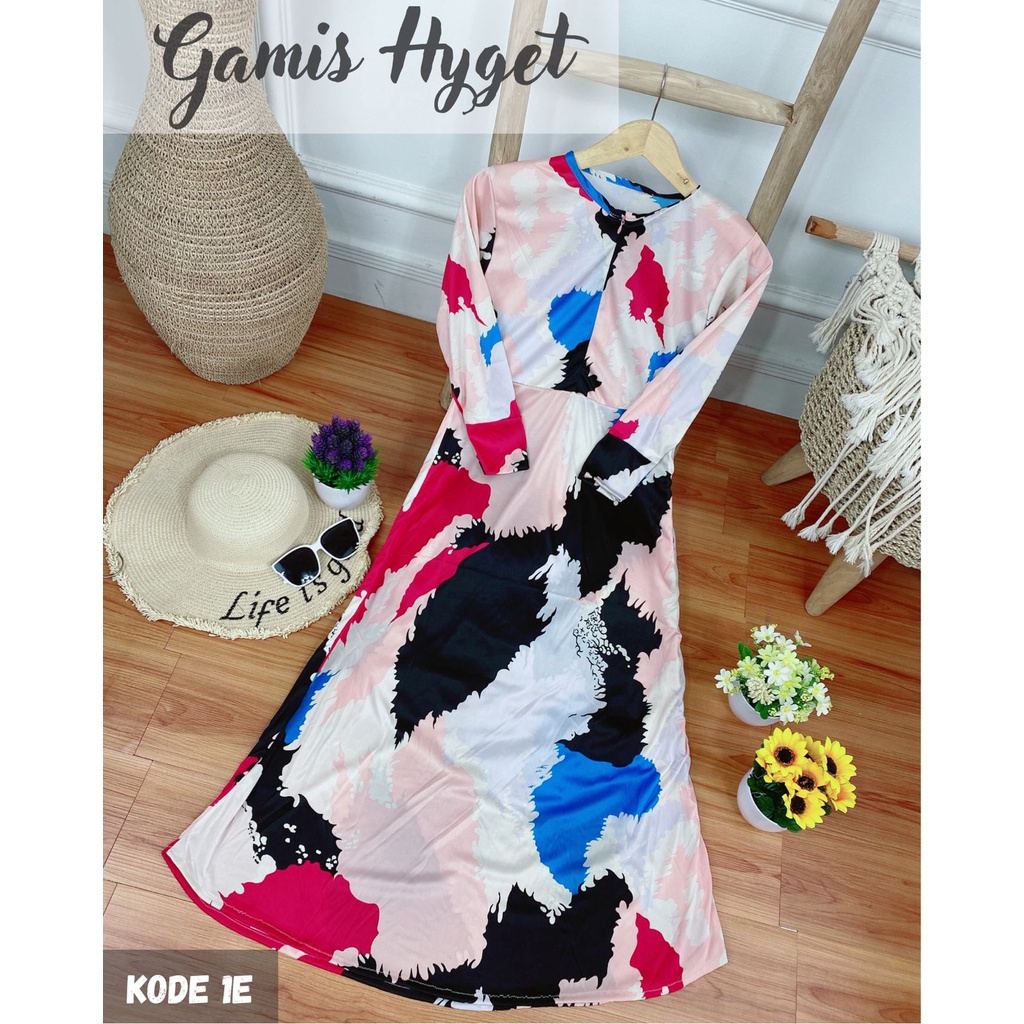 Gamis Hyget Busui Lanjutan Katalog Gamis Murah Gamis Hyget Gamis 30ribuan AH-GAMIS HYGET kode 1E