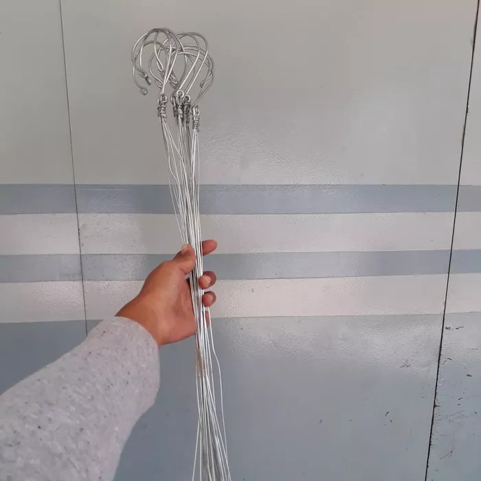 Kawat gantung pot, kawat gantung bentuk 3 kaki, kawat gantung anggrek