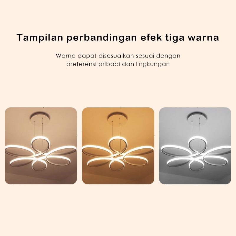 ⭐3 Warna LED &amp; Garansi⭐Lampu Gantung Minimalis Ruang Tamu 3 Warna LED Lampu Hias Plafon Koridor Rumah Koridor Kamar Tidur Ruang Makan Ruang Tamu