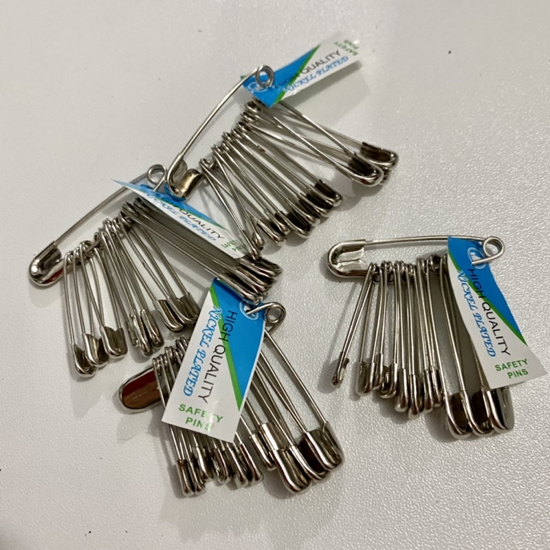 Peniti 1 Renceng 12 Pcs  Made In Japan / Peniti Great Gross 1/2 12PCS GOOD QUALITY / Nickel Plated Safety Pins