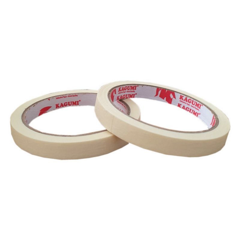 isolasi kertas , masking tape 12 mm ( 1/2 icn ) x 21 meter kagumi