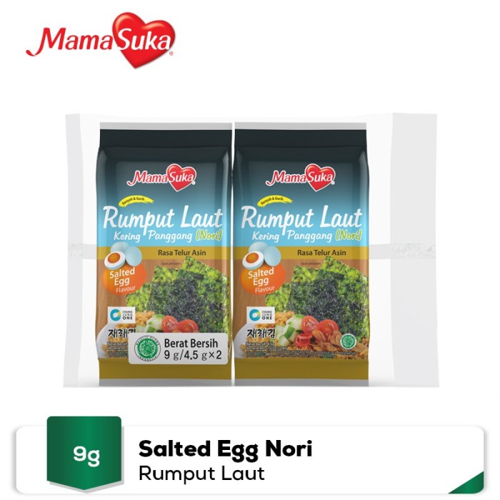 

Mamasuka Rumput Laut P2 Salted Egg 9 Gr