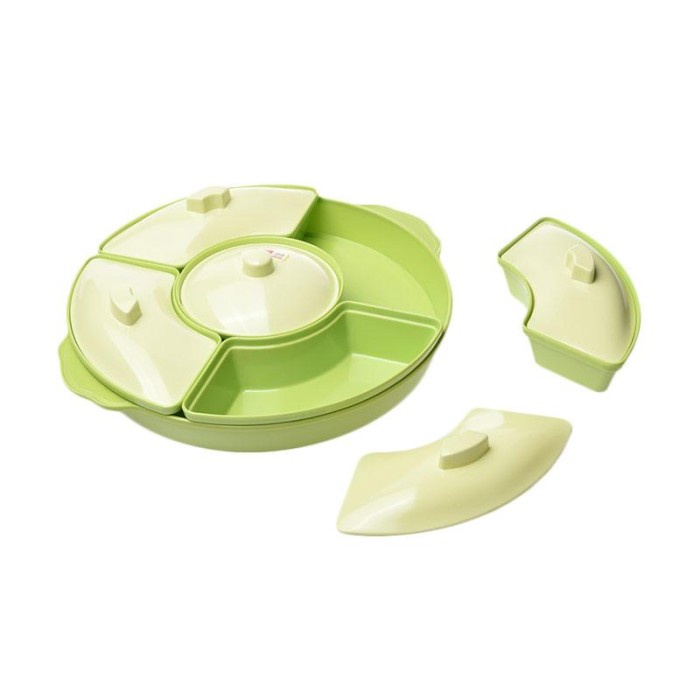 Saji Prasmanan - [Hijau] Party Set Melamin Ps-0101/ Wadah Saji Prasmanan Golden Dragon