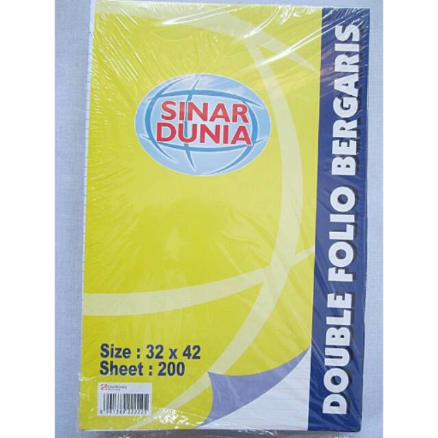 

Double Folio Garis Sinar Dunia Kertas Double Folio Bergaris Sidu
