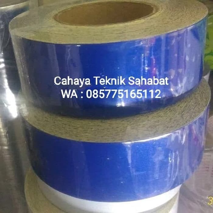 Kiwalite Sticker Reflective 2In x 54 M Warna Biru