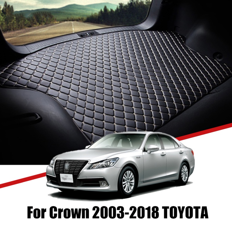 Matras Bagasi Mobil Bahan Kulit Untuk Toyota Crown 2003-2008 2008-2012 2012-2018