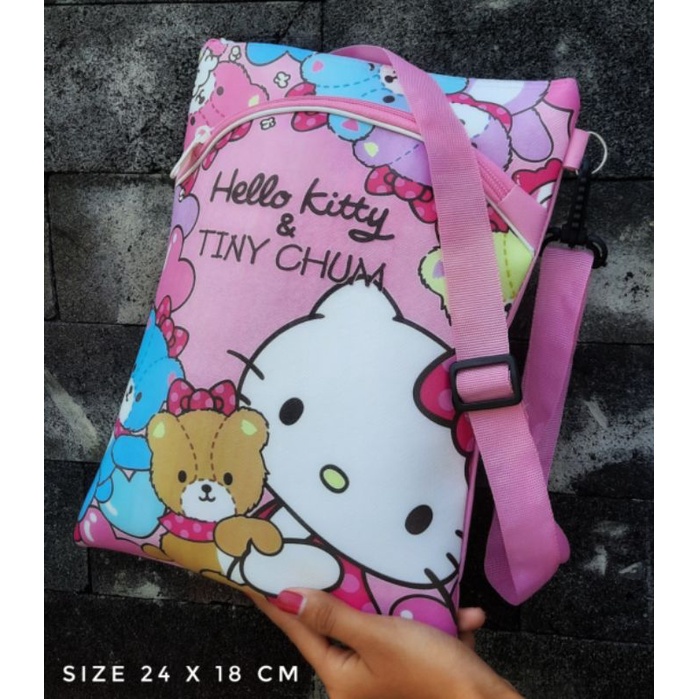 TAS SELEMPANG ANAK KARAKTER MURAH SIZE 29 CM X 21 CM