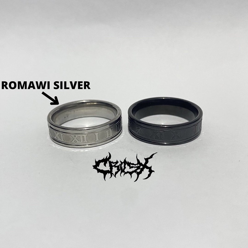 ROMAN RING / ROMAWI RING / CINCIN ROMAWI / COUPLE RING CINCIN COUPLE KOREAN STYLE RING CINCIN STYLE KOREA CINCIN AESTHETIC RING CINCIN TITANIUM CINCIN STAINLESS STEEL CINCIN PRIA CINCIN WANITA HIP HOP PUNK RETRO VINTAGE METAL RING