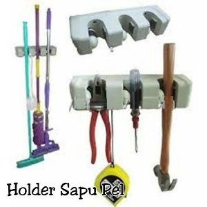 Gantungan Sapu Alat Pel Sikat Pembersih Magic MOP Holder Hook 3