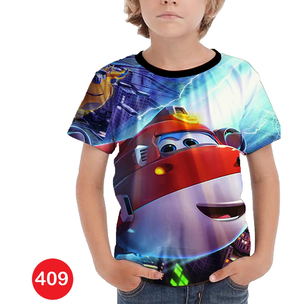 Kaos Super Wings 3D Kaos Kartun Lucu Murah 409 Shopee Indonesia