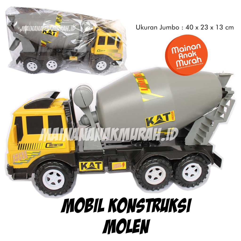  Mainan  Mobil Mobilan Konstruksi Anak  Truck Truk  Molen 