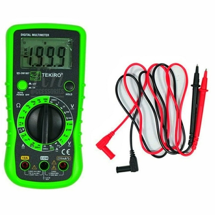 TEKIRO DIGITAL MULTIMETER Tekiro Multimeter Digital MS-DM1907 ALAT TEST UKUR TESTER PENGUKUR LISTRIK