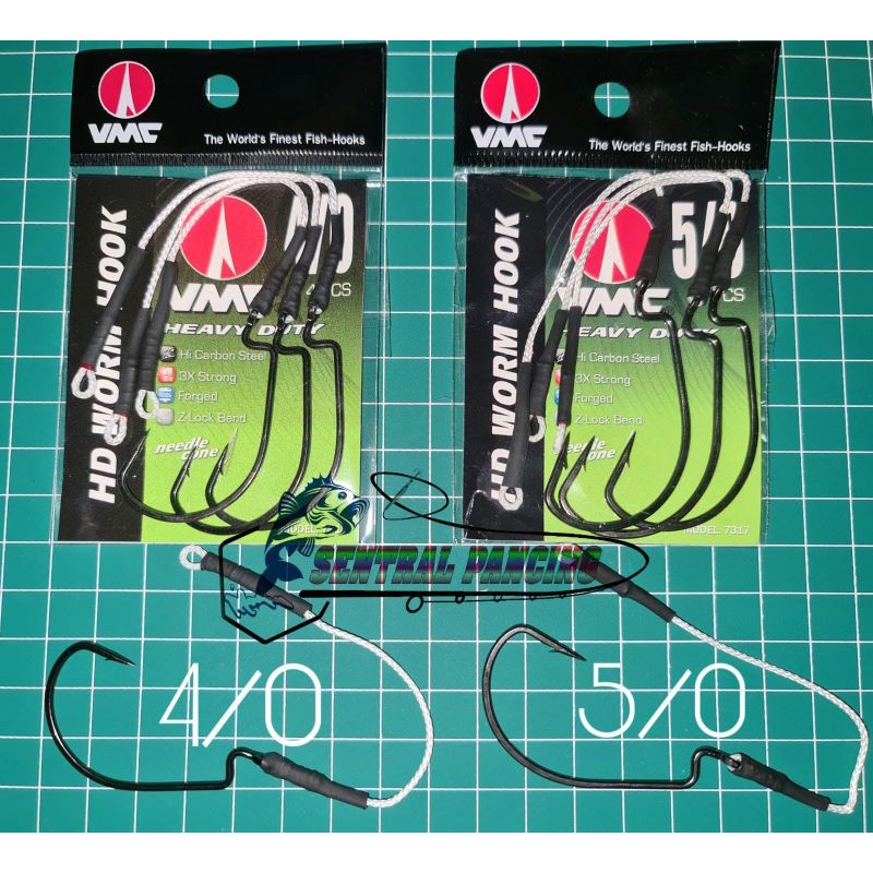 Mata Pancing Soft Lure Silincer Kevlar Sufix 150 lb dan Hook VMC